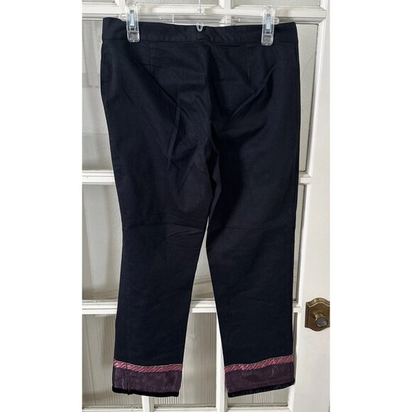 Vintage Capri Pants Womens Juniors 9 Black - Picture 6 of 9